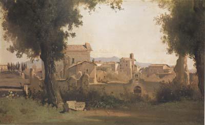 Jean Baptiste Camille  Corot Vue des Jardins Farnese a Rome (mk11)